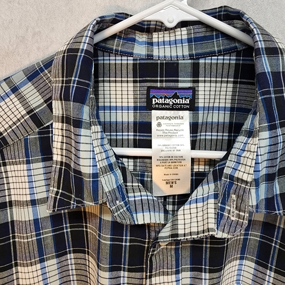 Patagonia Organic Cotton Mens M Button Down shirt - Picture 4 of 4